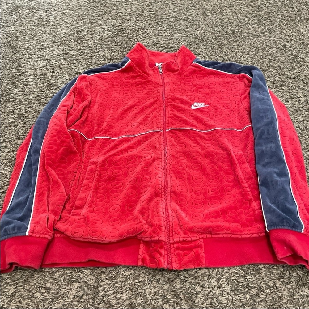 Nike Red and Blue Men's Jacket